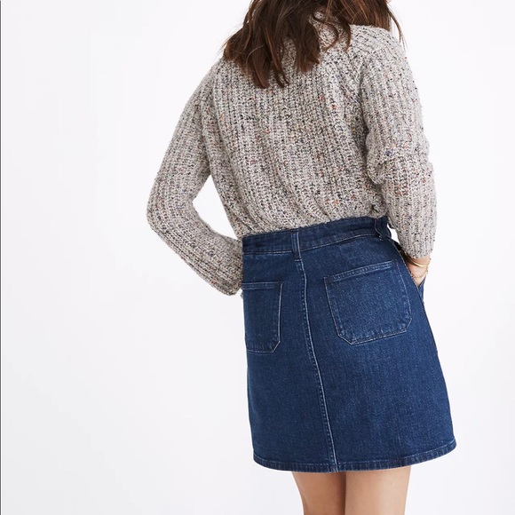 Madewell Denim Utility Zip Skirt - Picture 3 of 7